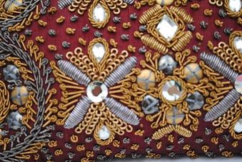 of antique embroideries and stunning metalwork to