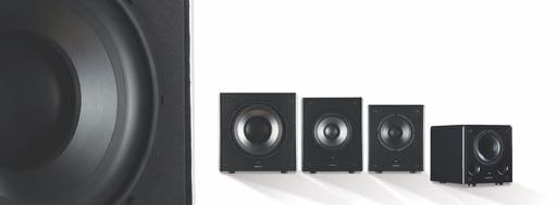 Subwoofers SLF SERIES 4 sizes to choose from with 6 / 8 / 10 / 12 high excursion drivers.
