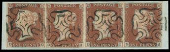 1841 One Penny Red-Brown continued 2373 1d.