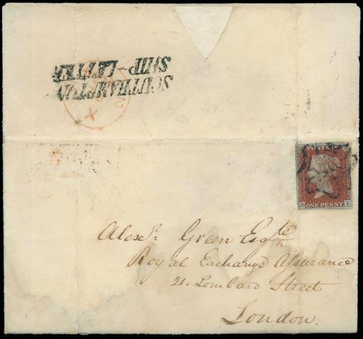 1841 One Penny Red-Brown continued 2385 1d. red-brown plate 40 EI with good to large margins, used on 1844 (Jan.