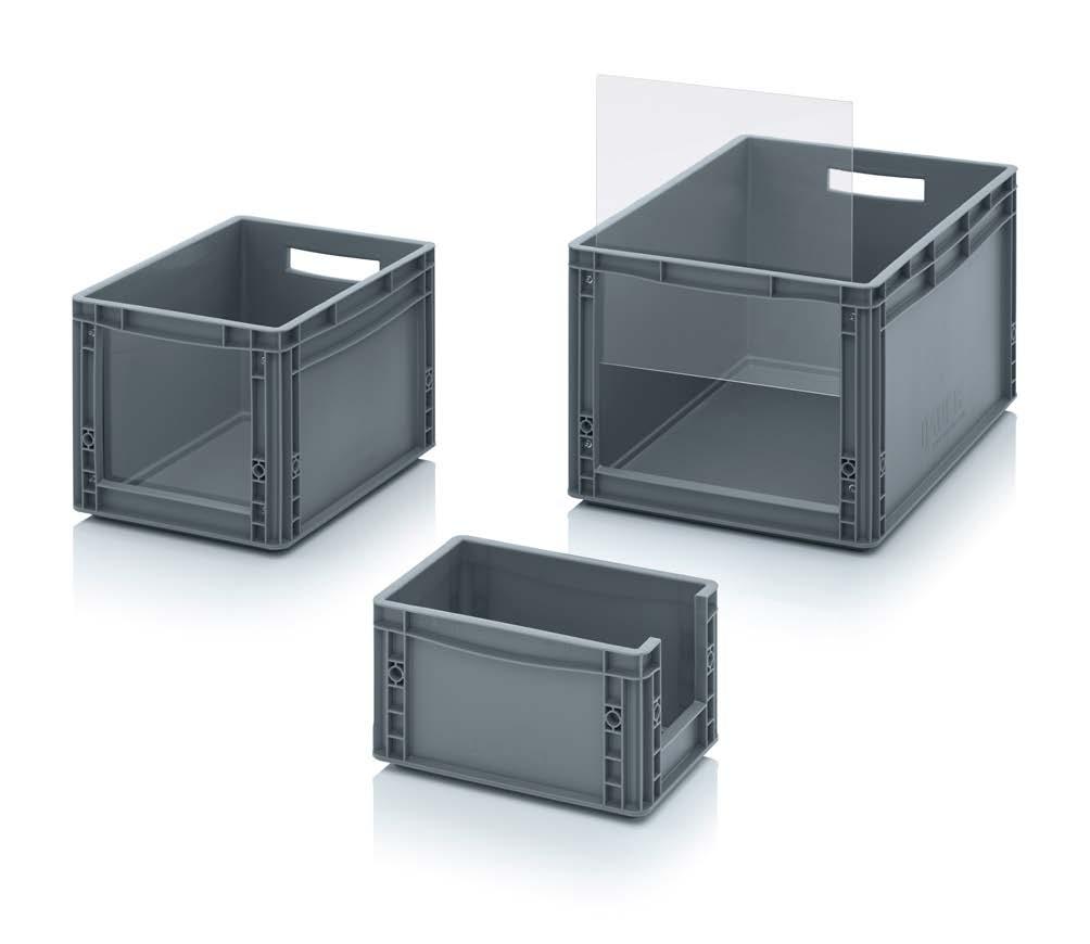 STORAGE BOXES WITH OPEN FRONT EURO FORMAT AVAILABLE UP FROM 1 PIECE! No minimum purchase order.