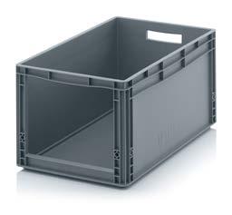 STORAGE BOXES WITH OPEN FRONT EURO FORMAT SLK RAL 7001 Outer dimensions L x W x H (cm) Viewing/access opening W x H (cm) 30 x 20 x 17 SLK 32/17 HG 11.4 x 10.8 40 x 30 x 22 SLK 43/22 20.0 x 12.