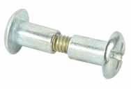 #10484 K/ Fittings & Fasteners Ø10 M4 Ø5 1043 Connector Bolt With Slotted Cap * Material: socket and head - plastic bolt - steel in zinc * Colors: black, white or brown * M6 or 1/4-20 threaded Ø5