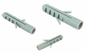 5x33mm H Type Wall Plug * Material: nylon in gray * Suitable for concrete