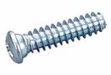 -1 Screws Chipboard Screw 1046 with hole 1046N with hole & nibs * Material: C1018 or C1022 steel hardened * Thread: deep thread * Finish: zinc or yellow zinc * Head type: flat head * Recess type: