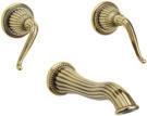 Georgian Door Lever and Rose Only Shown in Polished Brass Finish TH141 3/4 Thermostat** with Lever Handle TH361 with