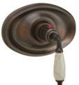Antique Bronze Finish K1158D Wall Tub Set Shown in Beige Marble, Polished Brass Finish Close Up of K158D Lavatory Ensemble Handle 114154 Door Knob and Rose