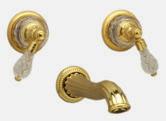 Four Hole Bidet Set* Shown in Polished Brass Finish Close Up of K180 Lavatory EnsembleH andle TH180 3/4 Thermostat** Shown in Satin Gold Finish KE25 Wall Mounted