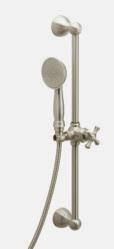 COMPLEMENTS HAND SHOWERS& SLIDE BARS K6541 Hand Shower Shown in Beige Marble, Polished Brass Finish K6530 Round Hand Shower Shown in Satin Nickel Finish K6711 Square Hand Shower K6560 Hand Shower