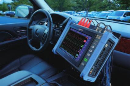 10 I want to record signals from automobiles 16 channels of high-speed analog signal recording lets you pick up data from inside the vehicle.