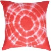 Red Tie-Dyed Cushion