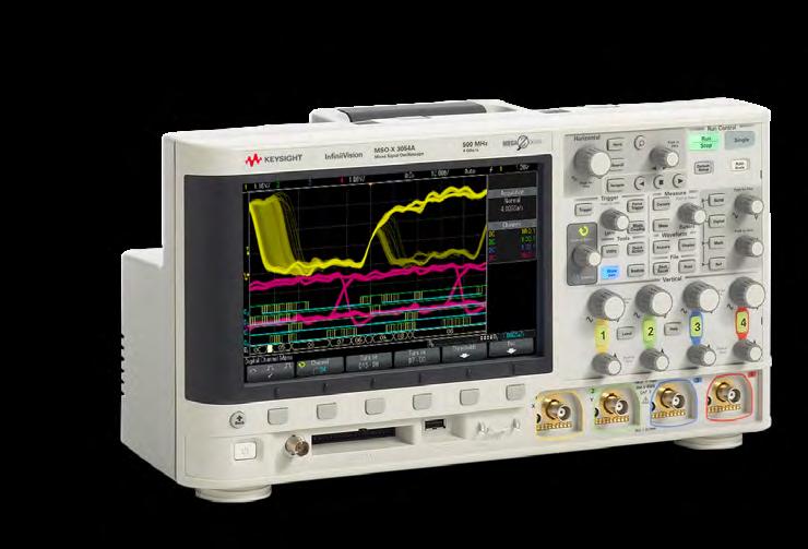 Oscilloscopes Keysight InfiniiVision 3000, 4000 and 6000 X-Series oscilloscopes offer integrated power measurement and analysis options for a quick and