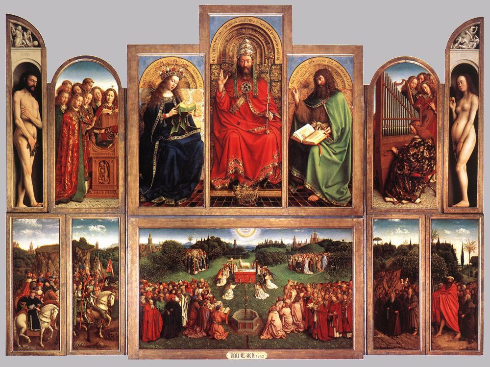 The Ghent Altarpiece open Jan & Hubert