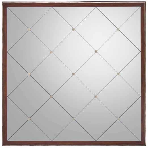 Como Rectangle Mirror The glazed white frame encases the diamond shape modern mirrors which have eleven