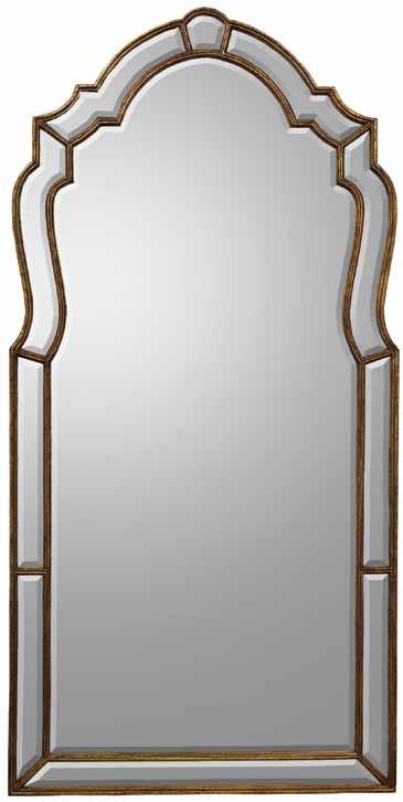 46 MIRRORS MIRRORS 47 JRM-0401 48"W X 96"H Wood Frame Bevel Mirror