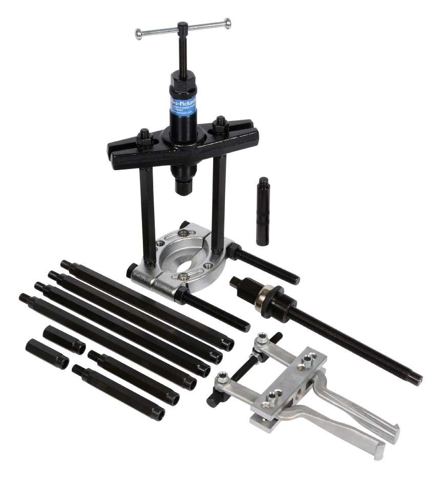 HYDRAULIC PULLERS HYDRAULIC INTERNAL/EXTERNAL PULLER & SEPARATOR KIT For removing bearings and gears where access behind components is too restricted to use standard pullers.