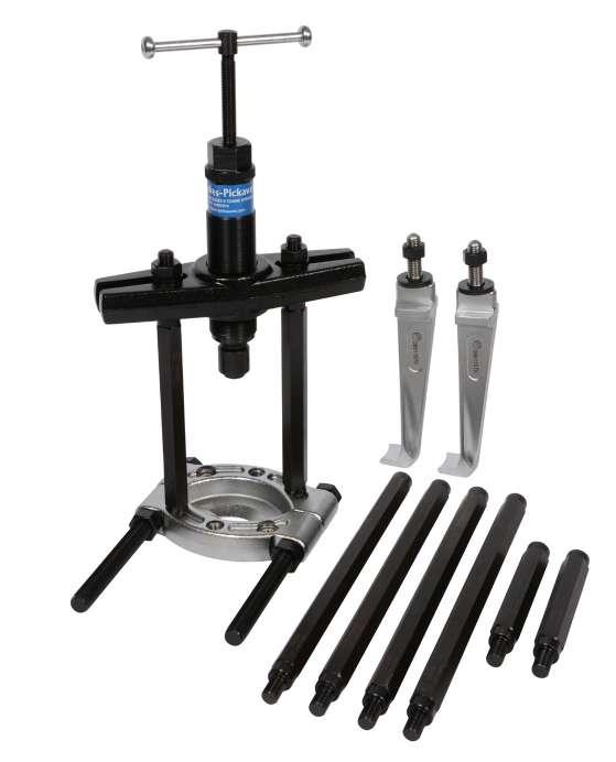 HYDRAULIC PULLERS HYDRAULIC COMBINATION TWIN LEG PULLER KIT Makes 4 different hydraulic pullers. Combination of standard and thin jaw leg pullers. See page 6 for component illustrations.