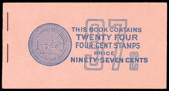 Lot 754 BK** Test Stamp, 1967-68, $2 brown, two complete unexploded booklets with five miscut black test panes of eight,
