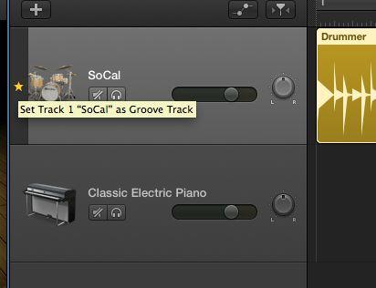 right click on one of the tracks and choose Show Groove Track.