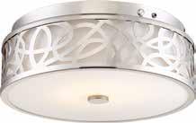 EMR LED Flush 62-977 Brushed Nickel / White acrylic (1) 20W LED Module / Dimmable