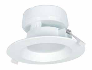 uses only 7 Watts, or replacement for 65 Watt reflector lamps that uses only 9 Watts Integrated j-box for direct wire installation saves time and materials Dimmable