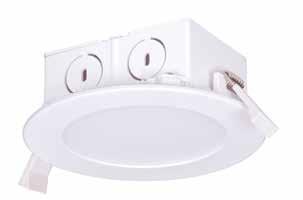 LED direct wire edge-lit downlights Highlights Easy install spring clips IC rated Low profile No recessed can