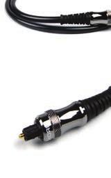 Chord Optichord Optical cable Metal bodied plug engineered for secure connection Highly polished and domed cable end to ensure maximum signal transfer 50 MHz band-width Soft internal jacket cushions
