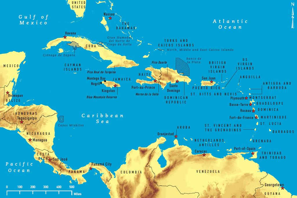 The Caribbean Islands biodiversity hotspot is one of