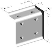 15 SERIES 6 HOLE INSIDE CORNER BRACKET 15CB4806 3.00 2.81 6 5/16-18 x 5/8 FBHSCS & Econo T-Nut 15FAC3812 For more bolt assemblies, see page 28 15 SERIES 2 HOLE INSIDE GUSSET CORNER BRACKET 15CB4840 1.