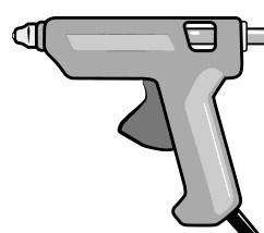 Hot Melt Glue gun, glue, clamps or Seaming Tools.