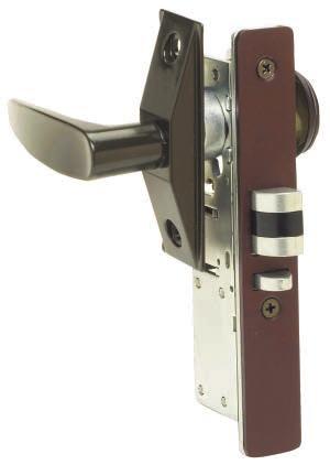 Storefront Deadlatch Mortise Lock Deadlatch Lockset 1-1/8 AL LH* AD100221 NOTE: Levers & cylinders sold seperately Standard Features n Case: 1" x 6" steel, zinc plated Deadlatch Lockset 1-1/8 Duro LH