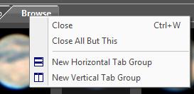 This Tab will display all of the graphic files inside that Folder.