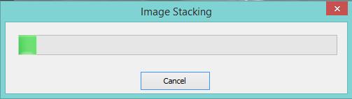 MallincamSky will Open an Image Stacking Progress Bar to inform you of