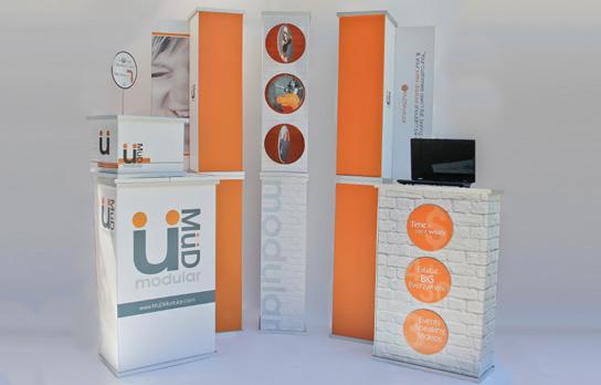 trade shows and events that require pop up displays to convert from a small