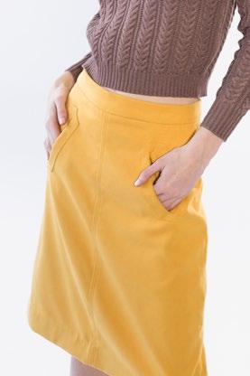 Skirt Colour: Mustard Style: SK-30150