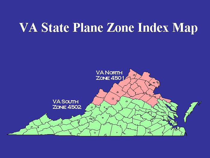 Virginia Coordinate Systems There are many different choices when it comes to working with Coordinate Zones with in Virginia.