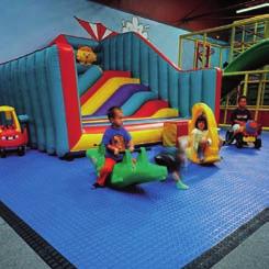 For areas with play equipment that requires a Critical Fall Height (CFH), Bouncy Matta can be fixed securely to the floor, and fitted with our shock pad