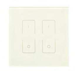 2 Zone TOUCH PANEL WALL DIMMER DESCRIPTION Our 2 zone Touch Panel Wall Dimmer offers users RF wireless control of up to 2 zones of Single Colour LED Strip.