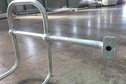 Handrails/ Balustrades There is a large variety of handrail and balustrade designs. Handrail may be galvanized in panels or individual parts prior to assembling.