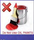 Figure 36: Identification Markings Temporary or Permanent Identification 012 Do Not Use OIL PAINTS Identification methods