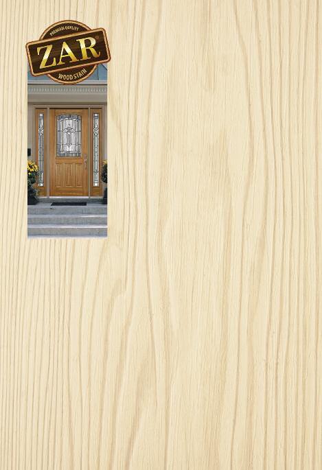 ZAR Wood Stain is ideally suited for all types of doors because of its heavier consistency, higher pigment levels and excellent adhesion characteristics.