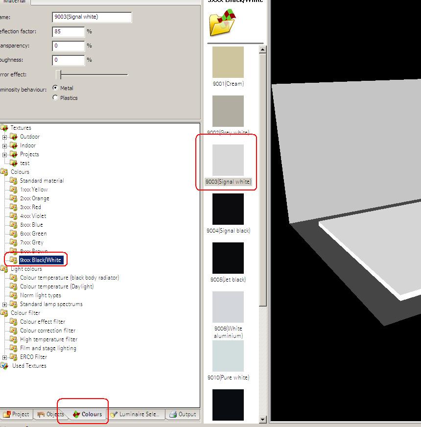 Put the color white from the color tab on the object by drag and drop option, just pull the color by the mouse and drop it on the object.