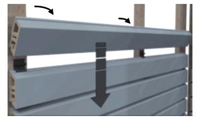 TYPES OF INSTALLATION CLIPPED INSTALLATION for horizontal profiles Profiles can be installed with clips for Silvadec cladding, providing a gap