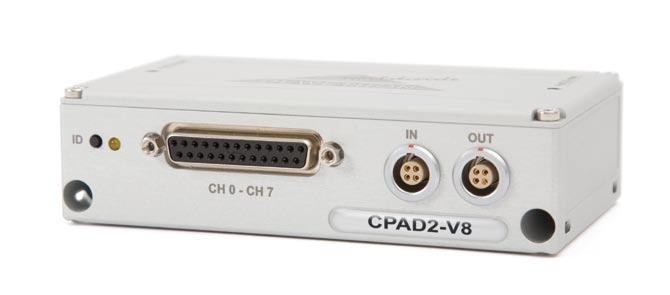 EPAD2/CPAD2 Modules EPAD2/CPAD2-V8 Intelligent amplifier with integrated 24-bit A/D conversion 8 isolated voltage input channels RS-485 or CAN interface CPAD2-V8: EPAD2-V8: Specifications CAN