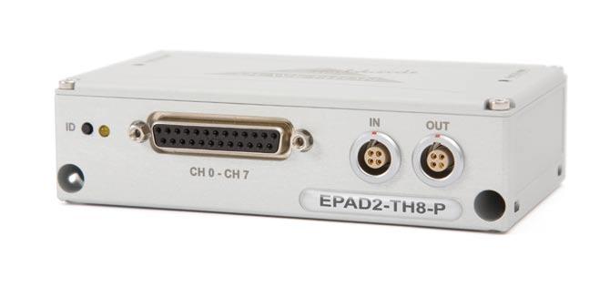 EPAD2/CPAD2 Modules EPAD2/CPAD2-TH8-P Intelligent amplifier with integrated 24-bit A/D conversion 8 galvanically isolated input channels Automatic sensor block detection Signal connection via 25-pin