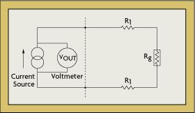 Page 4 of 6 Figure 2-9: Constant Current Circuit Schematic Constant Current Circuit Resistance can be measured by exciting the bridge with either a constant voltage or a constant current source.
