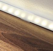 profiles with YourLED strips for illuminated skirting boards,