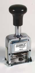 automatic number stamps The self-inking automatic number stamp operates consecutive, duplicate, triplicate or repeat.