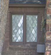 These double-hung windows are occasionally grouped in twos.