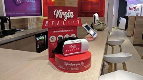 VR: Virgin Virtual Tour Occupy waiting customers with a virtual tour of Virgin Holidays destinations, allowing them to try before they buy.